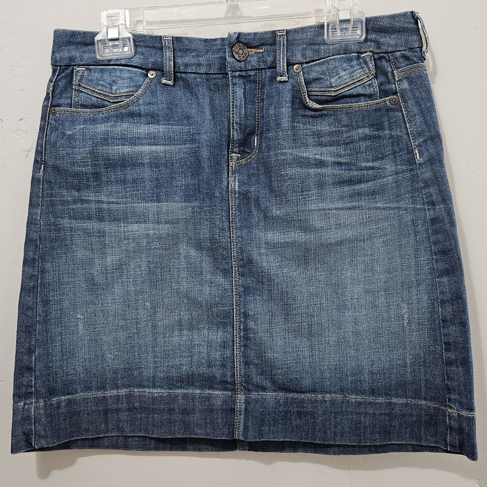 Gap Jeans Denim Mini Skirt, Size: 8 Color: Blue